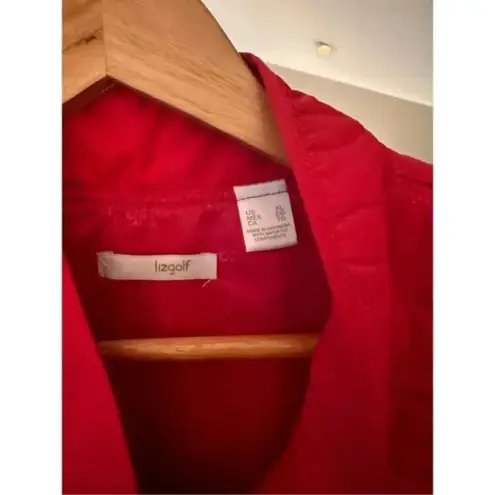 Liz Golf Athletic Quilted Vest Vibrant Pink XL