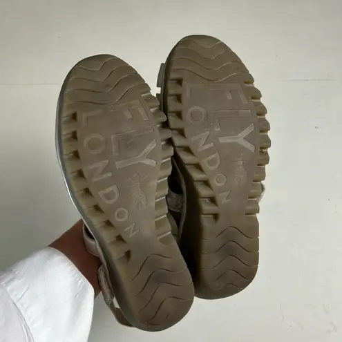 Fly London - Yeba Wedge Sandal Platform Strappy Lugged Sole Summer Resort Beach