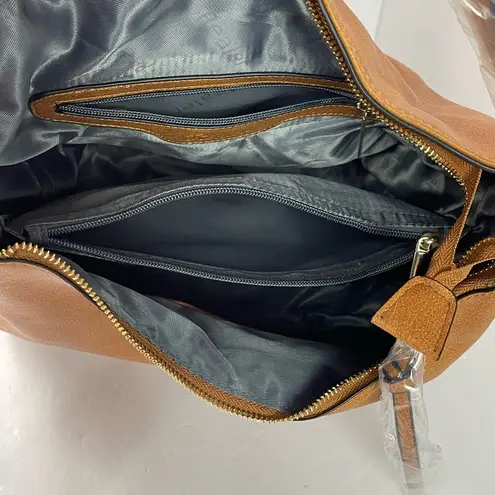 Realer Faux Brown Leather with Tassel Hobo Bags