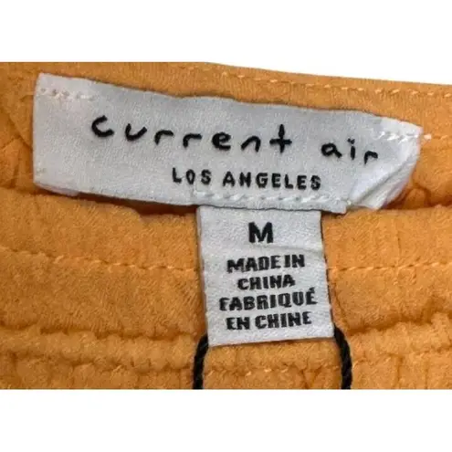 Current Air Women's Top Wide Neck Chest Smocked Boxy Fit Cantaloupe Medium NWT - Image 6