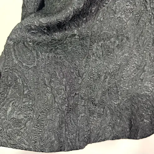 Avenue Black Shine Embossed Blazer Size 26/28