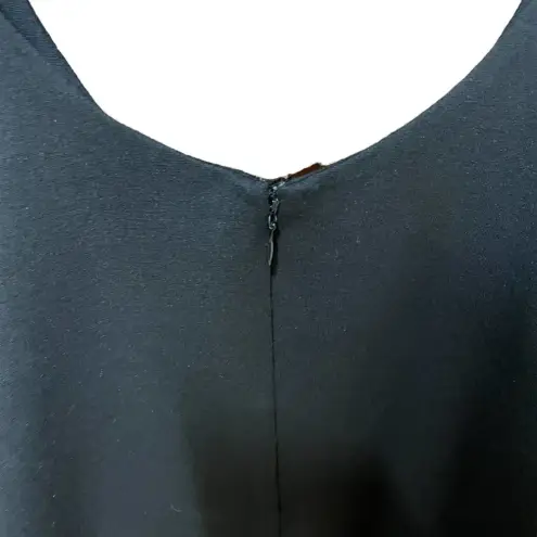 Tiger Mist  Black Spaghetti Tie Strap Swing‎ Tank Top Size XS