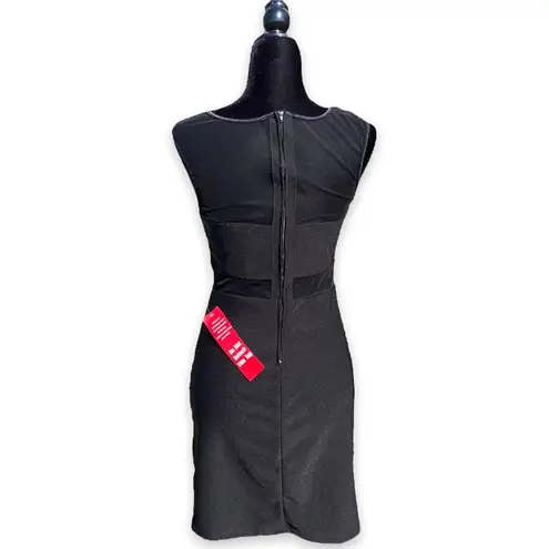Ruby Rox Juniors Womens Dress Size 11 Black Illusion Mesh Bodycon Bandage NEW