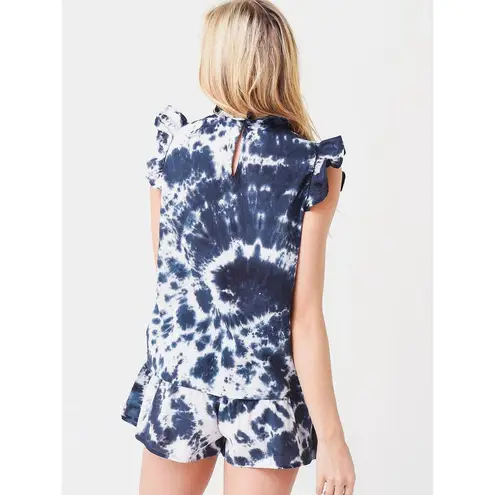 Stark X Women's Spiral Tie Dye Princess Top Sz S Gray