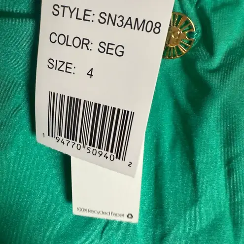 Sunshine 79 Green Gold Ring High Halter Neck One