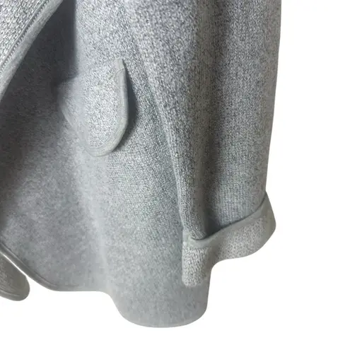 Chicwish Gray Knit Open Front Cardigan S/M Wide Lapel Longline Fall Layering New