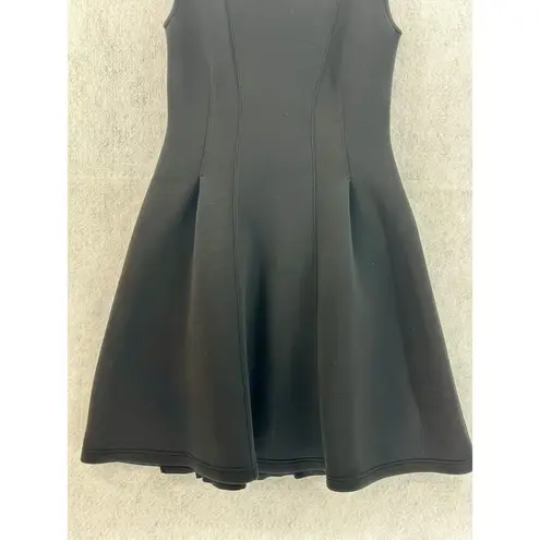 Maeve by Anthropologie Small Fit Flare Debutante Dress Scuba Neoprene Black