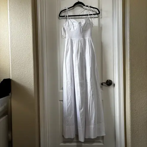 STAUD Landry Maxi Dress White Size L
