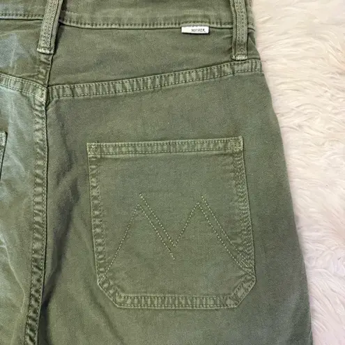 Mother Denim The Ripper Patch Springy Ankle Pants Size 27 Green