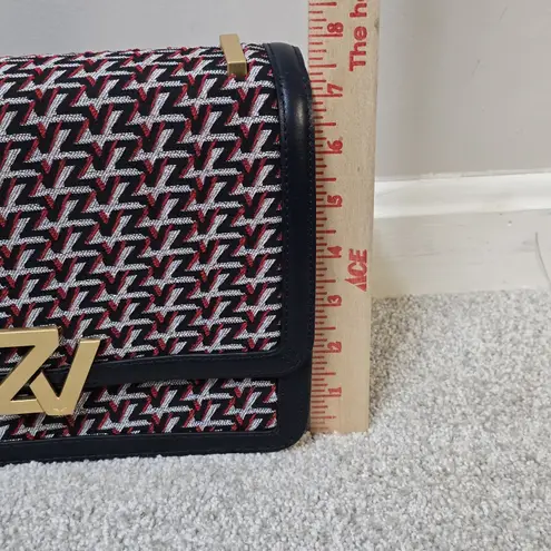 Zadig & Voltaire ZV Initiale Le City Monogram Blue Red Crossbody Bag NWOT