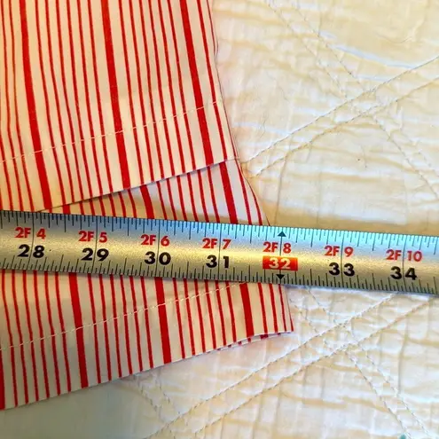 1 Madison Madison Red White Striped Skirt. Cotton Size 8 Like New