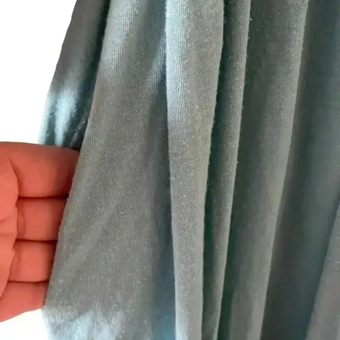 Națori Light Blue Soft Casual Loungewear Women’s Robe Tie Pockets SZ S # 1756