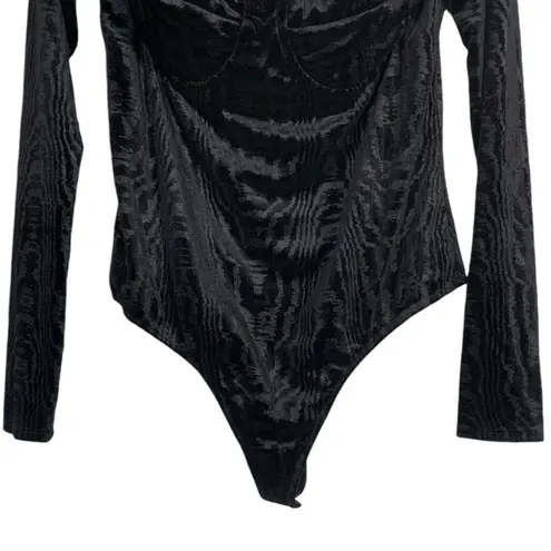 Camila Coelho Camila Coeho Diclor Velvet Bodysuit Top size large