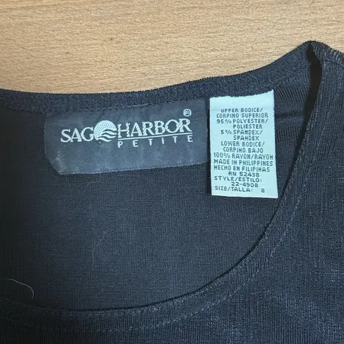 Sag Harbor Womens Brown Crew Neck Animal Print Summer Maxi Dress Petite 8