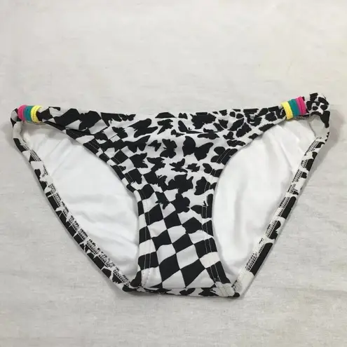 Hobie Size Small.Black & White Design Pattern Bikini Bottom. New With Tags