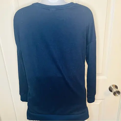 secret treasures Baby It’s Cold Outside Soft Long Sleeve Top Navy Blue S