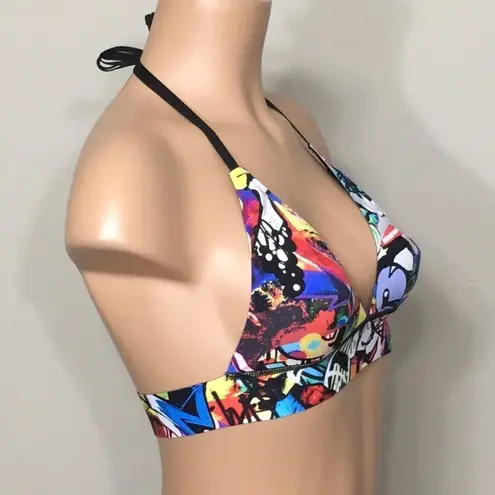 PilyQ reversible seamless bikini top. Small