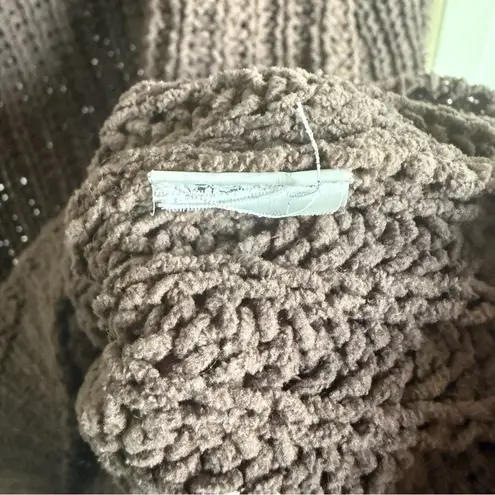 Ashley by 26 International Ashley By 26 International Brown Ribbed Crew Neck Sweater