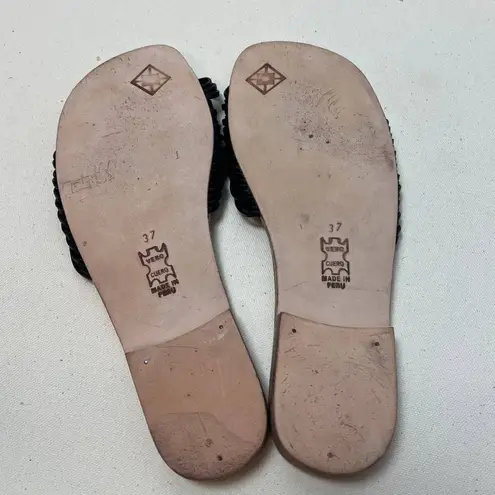 Huma Blanco Black Sandals Sz. 37 (US 6.5)