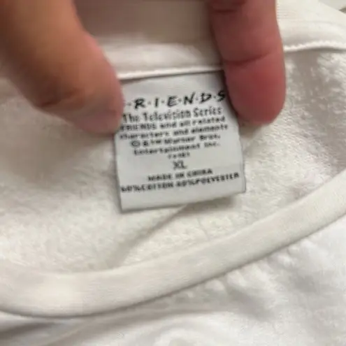 Junior's FRIENDS TV Show Iconic Logo Graphic Sweatshirt Pullover Crewneck Sz XL