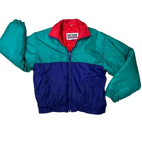 Brittania  VTG 90’s Ski Jacket Winter Jacket Color Block Coat