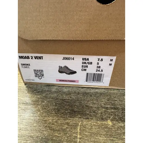 Merrell Moab 2 Ventilator Hiking Trail Shoes Women 7.5 Waterproof Vibram Soles