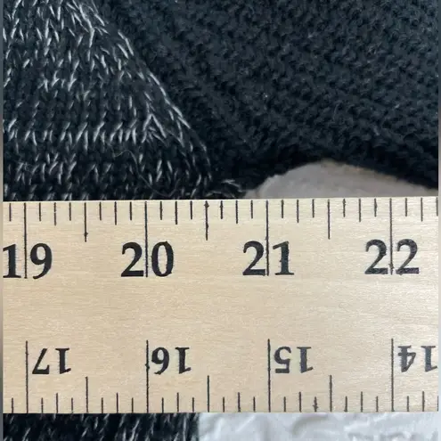 Columbia  Hooded Black Long Sleeve Knit Pullover Hooded Sweater Wool Blen…