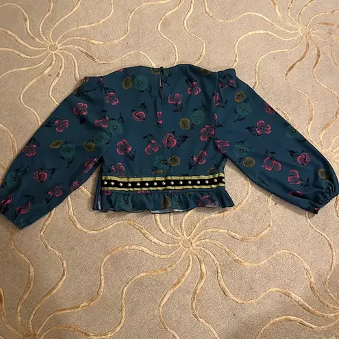 Red Valentino 🆕 | Floral Blue Blouse Size 38