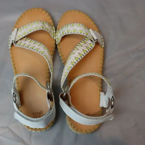 Frye New  Kole Asymmetrical Ankle Wrap Dad Sandals