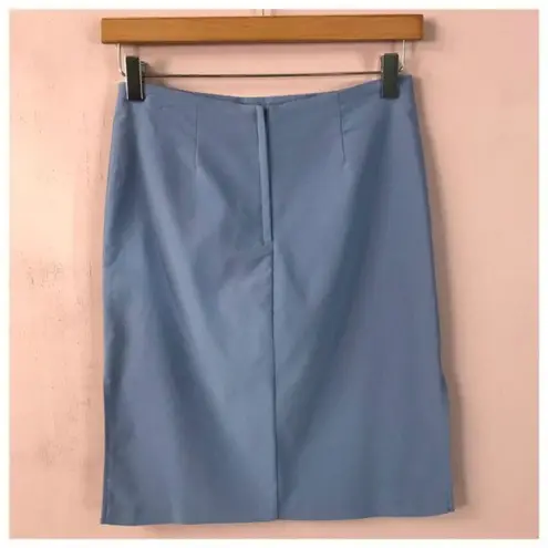 Vintage Blue  Side Slit Skirt