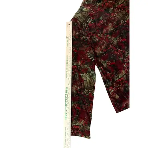 Christopher & Banks Corduroy Jacket Women’s M 100% Cotton Red Green Used