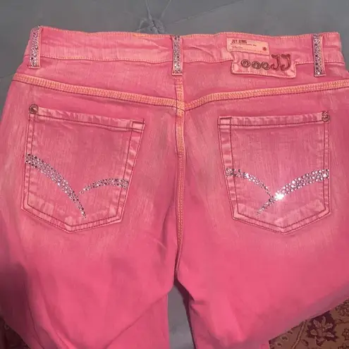 Y2K Pink Jeans Flare Denim Jeans Rhinestone Pockets Size undefined