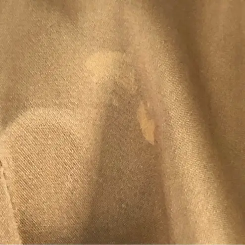 Heart Moon Star Brown and Green Ruffle Sleeve Silk Mai Tie Top Size M