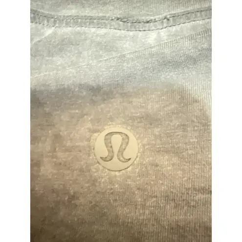 Lululemon Women's Black Washed Short Sleeve Crew Cropped T Shirt Tee Top Size 4