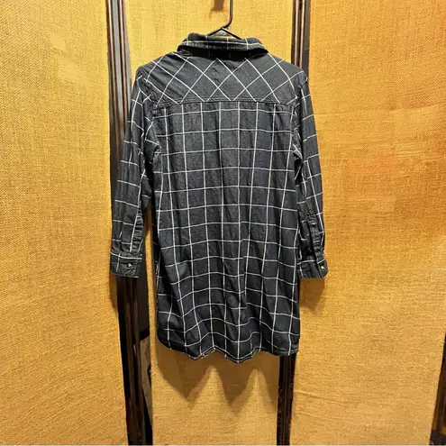 Girl Krazy Blue 3/4 Sleeve Dress Tunic Shirt with Timeless Style Y2K