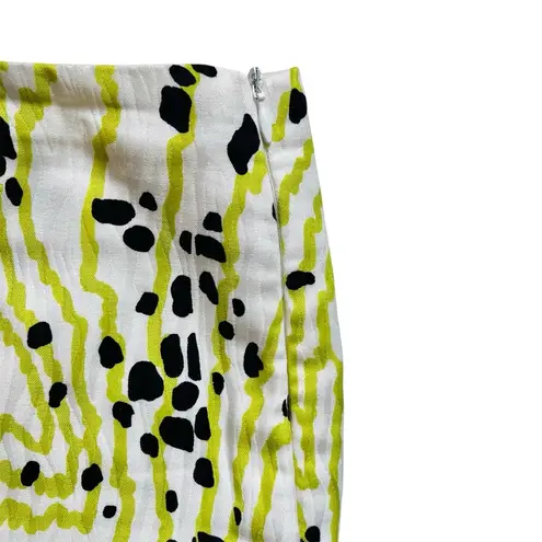 Bernard Zins Paris Aude Women's Pants 10 Made in France 100% Cotton Summer Chic Green