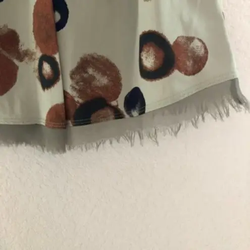 Simply Vera, Vera Wang Simply Vera Vera Wang Blue Twist Front Dotted Sleeveless Tank Top S