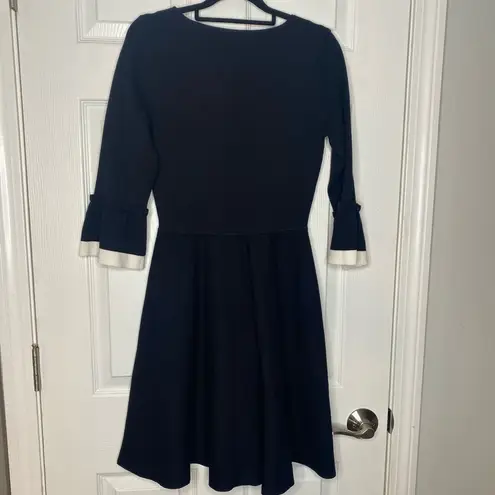 Draper James  Flutter Sleeve Black Sweater Dress Size Small