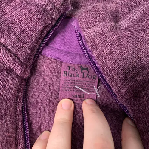 The Black Dog Purple Quarter Zip