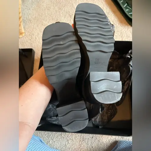 The Kooples Black Leather Chelsea Lug Ankle Boots NWT