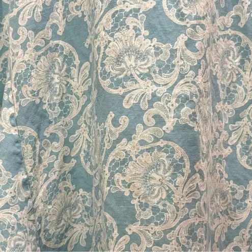 Emma James Beach Day Paisley Skirt Size 10 Blue