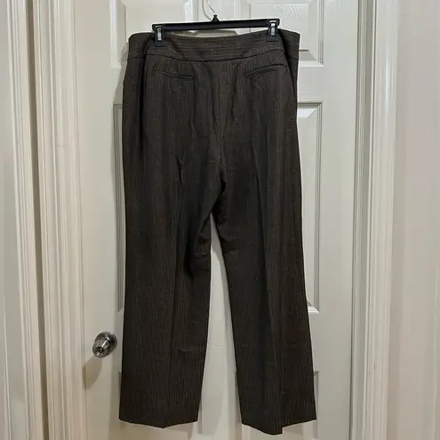 Apostrophe wide leg trouser pants gold and black chevron print size 18 - Image 4