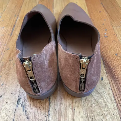 Bueno  Brown Leather Point Toe Ankle  Booties Size 11