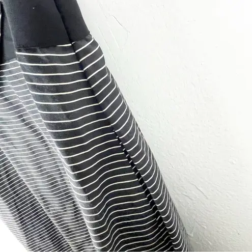 3.1 Phillip Lim Black Striped Silk Blend Sleeveless V-Neck Silk Lined Dress 8