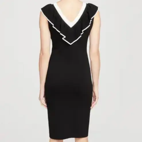 NWT Rachel Roy Ruffle Convertible Sweater Dress L Black Size L