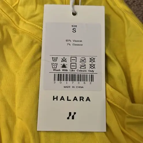 Halara NWT  yellow tank top small