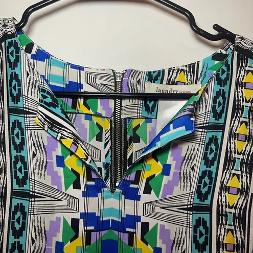 Laundry by Design 💛EUC Women’s Boho Print Multicolored Shift Dress Size 4