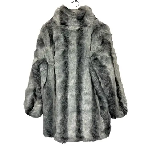 Roaman’s Faux Fur Jacket Black Size 18