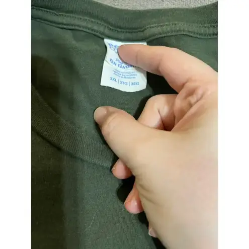 Army Green Short Sleeve Tee Shirt Size‎ 3XL Brunette Causal Top Streetwear Funny Size 3X