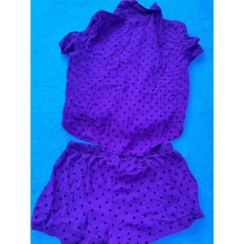 Victoria's Secret  Hot Pink Polk-A-Dot Set Size XS